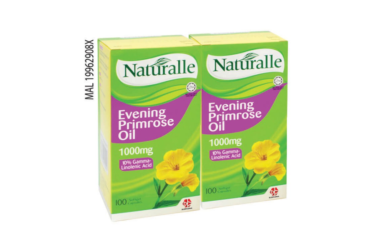 Naturalle Evening Primrose Oil 1000mg Softgel 2 X 100's